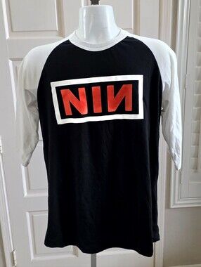Nine Inch Nails "Peel It Back" Tour raglan three-quarter sleeve baseball tee Adu